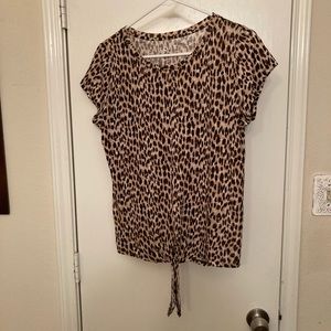 Loft leopard top